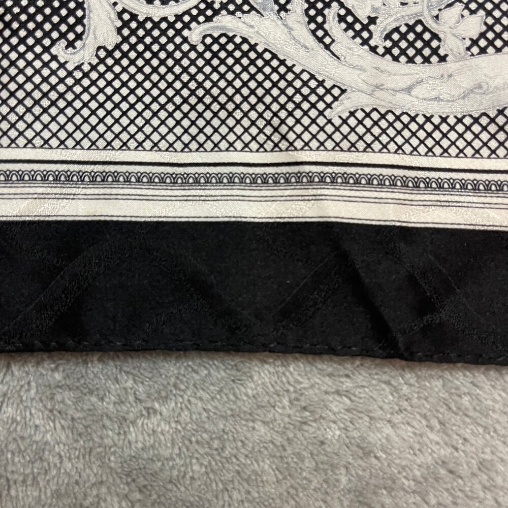 Vintage Silk Pocket Square Handkerchief Korea 100% Silk Neutral Colors Classic - Picture 2 of 8